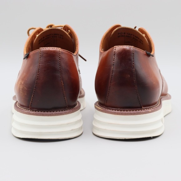 TAFT 365 104Size 10.5 Honey Brown Leather Wingtip Brogue Oxford Shoes No Insoles TAFT 365 104Size 10.5 Honey Brown Leather Wingtip Brogue Oxford Shoes No Insoles